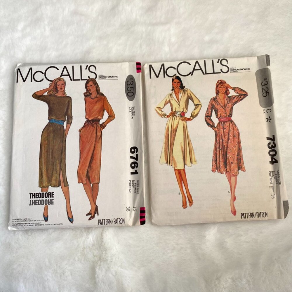 2 McCall's Sewing Patterns